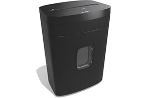 Staples Paper Shredder, 12-Sheet Micro-Cut, Anti-Jam, for Office & Home Use with 5 Gallon Pull-Out Bin, Black