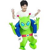 JUROSAICA Alien Costume Kids Inflatable Costume Funny Blow Up Halloween Costume