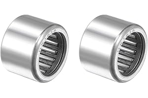uxcell HK1616 Drawn Cup Needle Roller Bearings, Open End, 16mm Bore, 22mm OD, 16mm Width 14300N Static Load 10100N Dynamic Lo