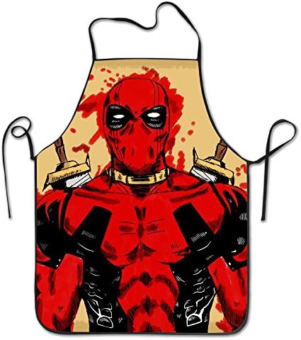 Deadpool Bust Shot Bib Lockrand Apron Men Women Unisex Durable Comfortable Washable For Cooking Baking Kitchen Restaurant Crafting Easy Care