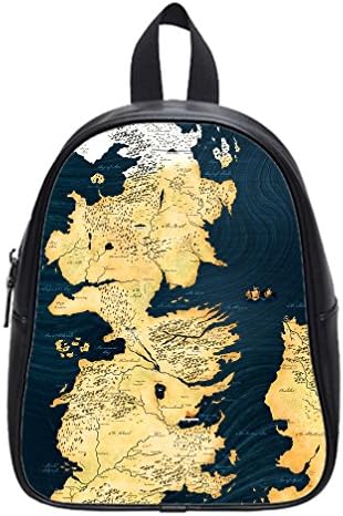 JIUDUIDODO Multifunctional PU Leather Custom Game of Thrones School Bags Backpacks Outdoor Bags Travel Bag (Large)