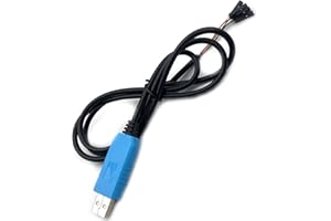 Kiro&Seeu PL2303TA USB to TTL Serial Cable, PL2303TA Download Cable, Compatible with Raspberry Pi, Microcontroller, Router