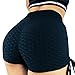 chimikeey Womens Butt Lift High Waist Ruched Workout Yoga Gym Shorts Leggings
