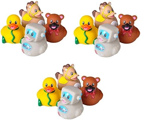 12 Count Classic Toy Style Rubber Ducks