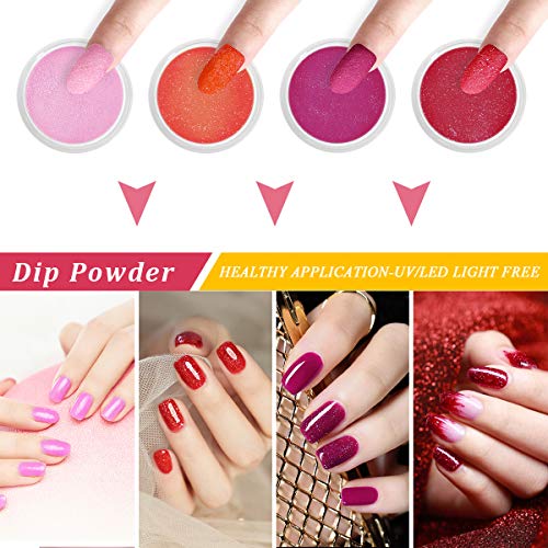 Lavender Violets Dip Powder 8Color Kit 0.5 oz/bot. Acrylic Nail