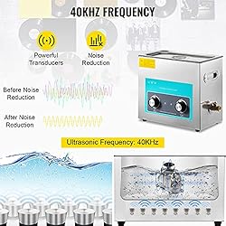 VEVOR Ultrasonic Vinyl Record Cleaner 6L 40kHz