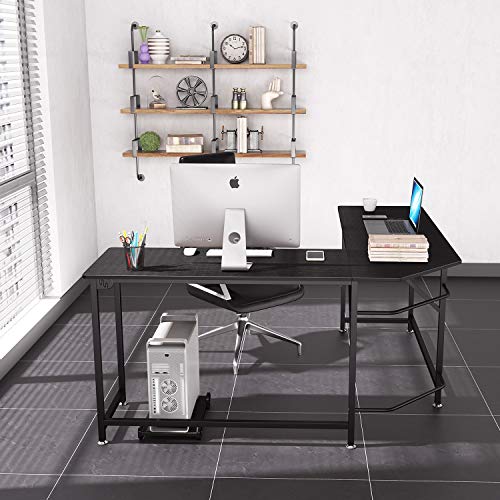 LShaped Corner Desk, Computer Desk, Dripex Home Office Writing Desk