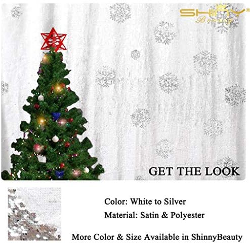 Sfondi Natalizi Che Si Muovono.Shinybeauty Fondale Reversibile Con Lustrini A Forma Di Sirena Sfondo Bianco A Argento 1 2 X 2 4 M Per Cabina Fotografica Matrimonio Natale Compleanno Decorazioni T1218 Amazon It Casa E Cucina