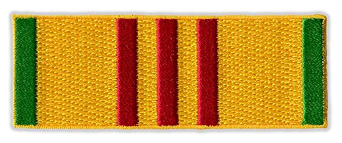 Motorcycle Jacket Embroidered Patch - Vietnam War Service Ribbon Bar - Vest, Cut, Leathers - 3.5