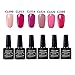 Lagunamoon Gel Polish UV LED Soak Off Varnish Lacquer Manicure Pedicure Gel Nail Polish Sets Beauty Salon Nail Arts Kits 6pcs