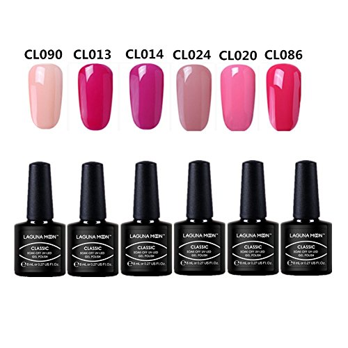 Gel Polish UV LED Soak Off Varnish Lacquer Manicure Pedicure Nail Polish Sets Beauty Salon Nail Arts Kits 6pcs - Thumbnail 2