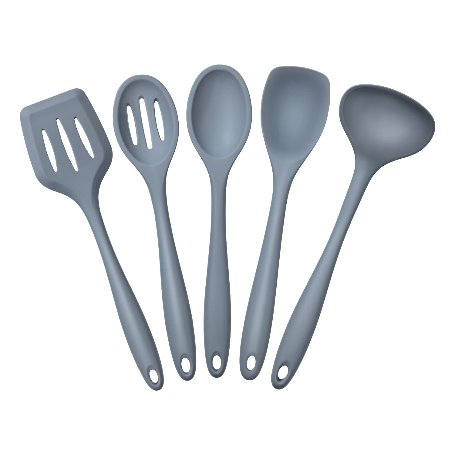 Joyoldelf Kitchen Utensils Set, 5 Piece Silicone Spatula and Cooking Utensils, Silicone Kitchen Utensils Spatulas for Cooking Kitchen Gadgets Tools