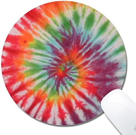 Gaming Office Mouse Pad--Glissando Customized Bing Images Tie Dye Cloth surface Natural rubber Gaming Mouse Pad--Round Mouse Pad(7.87x7.87inchx1/8inch)