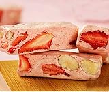 Strawberry Flavor Nougat with Almonds Nuts Candy 210g (7.4oz)