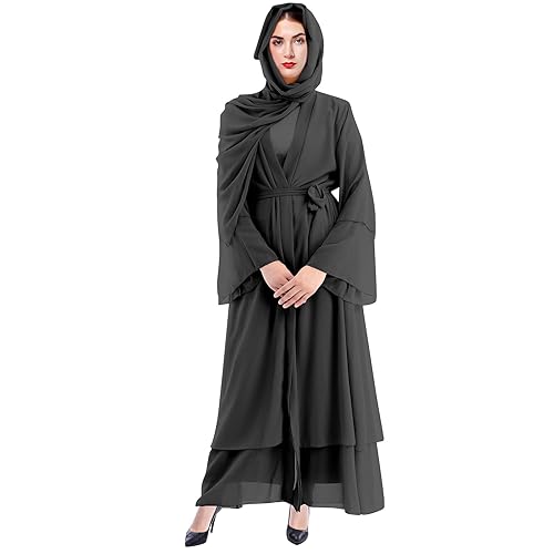 Abayas for Women Muslim with Hijabs Dubai Muslim Cardigan Maxi