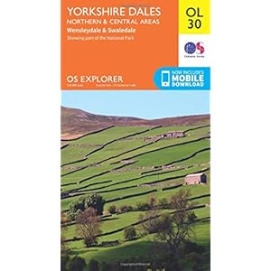 Yorkshire Dales Northern & Central: OL30 Landkaart – Gevouwen Kaart, 24 februari 2016