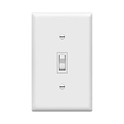 ENERLITES Toggle Light Switch with Wall