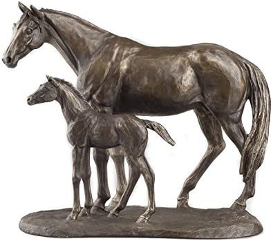 MARE &amp; FOAL Bronze Horse Statue By Harriet Glen - Ideal Gift Idea For Any Equine Enthusiast by Horse Statues