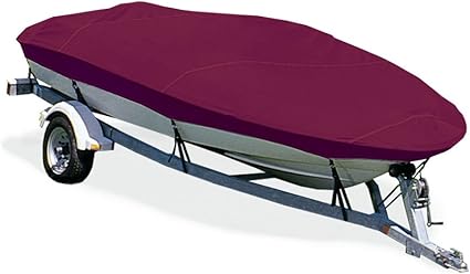 Amazon Com Tayor Made Products Trailerite Semi Custom Boat Cover For V Hull Fishing Boats With Outboard Motor Includes Motor Hood Multiple Sizes And Colors V Hull Style Boat Covers Sports