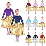 IBTOM CASTLE Little/Big Girls Liturgical Praise Lyrical Dance Dress Loose Fit Full Length Costume Praisewear