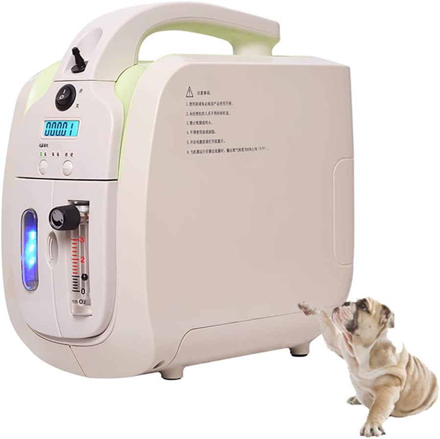 BXUFEI Pet Oxygen Machine，1-5L/Min Adjustable Portable Oxygen Pump