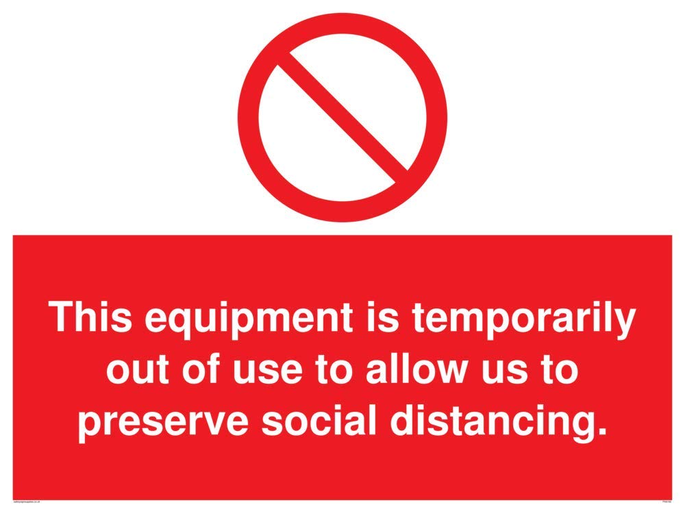 This equipment is temporarily out of use to allow us to preserve social distancing.