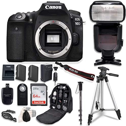 Canon EOS 90D Digital SLR Camera Bundle (Body Only) with Commander