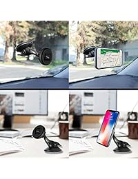 Soporte para parabrisas tablero de instrumentos magnético Cellet para Samsung Note 9 8 5 Galaxy S10 S10e S10 + A6 S9 S9 Plus S8 S8 + S8 activo, J7 J7 V 2da generación, J3 J3 V 3ra generación J7 Refinar J3 Lograr J3