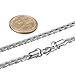 Besteel 4mm Mens Womens Stainless Steel Twist Rope Chain Necklace 24 Inch