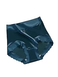 SOLY HUX Women's Satin Silk Briefs Scallop Trim No