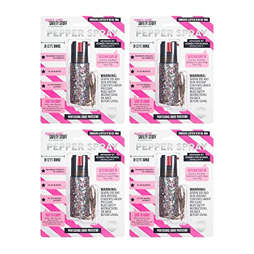 Pepper Spray Maximum Strength Self Defense Keychain for Women, 12Foot