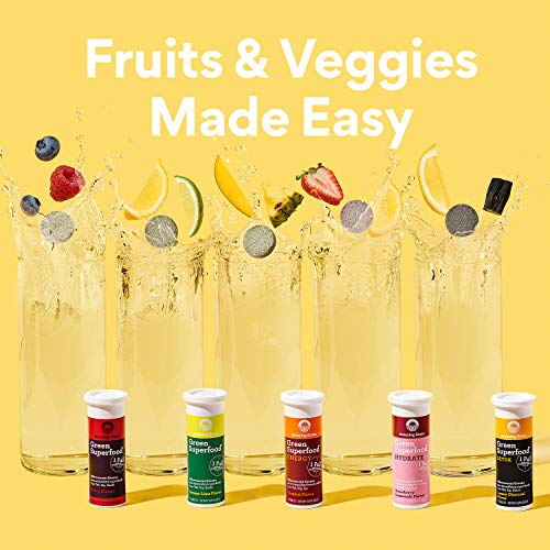 Amazing Grass Electrolyte Tablets, Fizzy Greens Water Flavoring Tablet