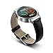Huawei Watch Stainless Steel with Black Suture Leather Strap (U.S. Warranty)