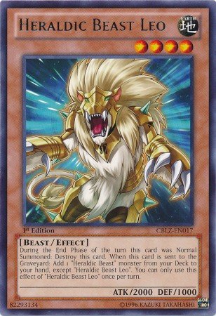 Yu-Gi-Oh! - Heraldic Beast Leo (CBLZ-EN017) - Cosmo Blazer - 1st Edition - Rare