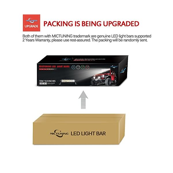 MicTuning-MIC-BC272-72W-Combo-Spot-Flood-LED-Light-Bar-Fog-Driving-5000-lm-Off-Road-Polaris-RZR-ATV-SUV-UTV-Jeep-135-L