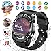 Smart Watch, Bluetooth Smartwatch Touch Screen Wrist Watch with Camera/SIM Card Slot,Waterproof Smart Watch Sports Fitness Tracker Android Phone Watch Compatible with Android Phones Samsung Huawei