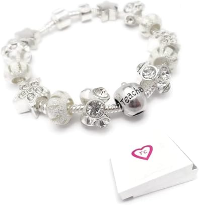 Para profesor Star polvo para pulsera tipo Pandora caja de regalo 20 cm: Amazon.es: Joyería
