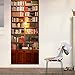 SENGE Bookshelf Door Wall Murals Door Murals Door Decals Door Wall Sticker Bookcase Door Wall Stickers Wallpaper Mural DIY Home Decor Poster Decoration (4#Bookshelf)