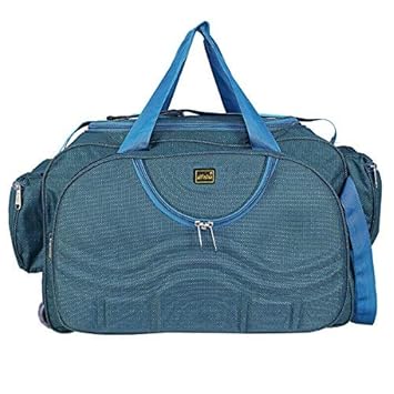 alfisha 22 inch/56 cm (Expandable) Climate Proof Mountain/Hiking/Trekking/Campaign Bag/Backpack 25 ltrs Rucksack/Duffel Strolley Bag Travel Duffel Bag (G PK)