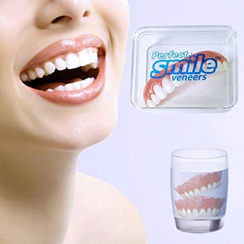 Aelove Upper Teeth Veneers Denture Paste Instant Teeth Flex Fit Press On Veneers Teeth Grinding Guards