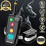 Shock Collar for Dogs,2019 Newest Dog Shock Collar with Remote,Dog Training Collar, Electric Bark Collar Rechargeable Waterproof,3 Training Modes,Remote Range Control,Backlight LCD Screen,Anti Leakage