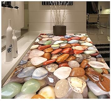 LHDLily 3D-Stock Wallpaper Farbe Stein 3D Malerei Bodenfliesen 3D Wandbilder Tapeten, Dekoration   350cmX250cm