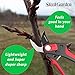 Sleek Garden Professional Sharp Bypass EZ-Cut Garden Pruning Shears Comfort Plus Handheld Gardening Tools Pruner,Rust Proof Blades Clippers/Scissors for The Garden Awesome Cushion & Shock Absorberthumb 4