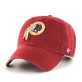 NFL Washington Redskins '47 Clean Up Adjustable Hat, Razor Red, One Size