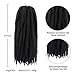ToyoTress Marley Hair Crochet Braids - 24 Inch 6 Packs Marley Twist Crochet Hair For Faux Locs, Afro Kinky Curly Marley Braids Synthetic Braiding Hair Extensions (24 Inch, 2-6P)