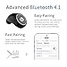 LOSENCE Mini Bluetooth Earpiece Invisible Smallest Wireless Bluetooth Headset In-Ear Car Single Radio Headphone with Mic Sweat Proof 6H Playtime Earbud for iPhone,Laptop,Samsung Galaxy(1pcs Black)
