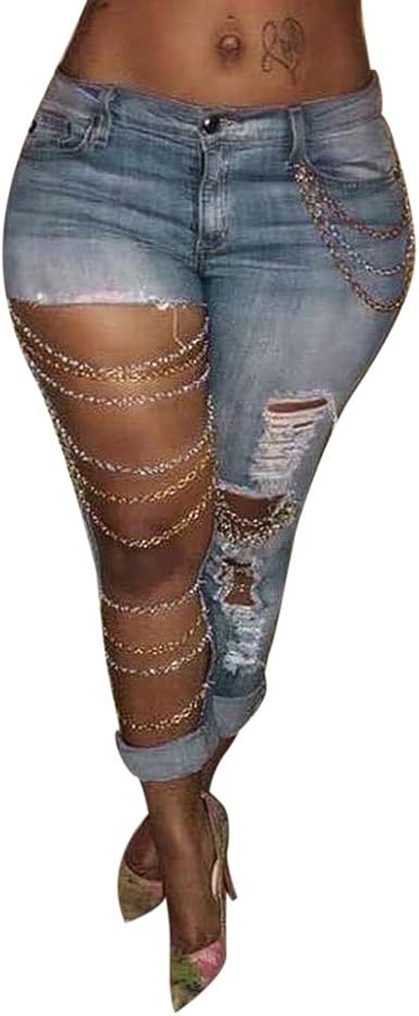 big hole ripped jeans