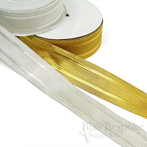 5 Yards of KANE 2" Wide Bullion Braid Military Trim, Yellow Gold