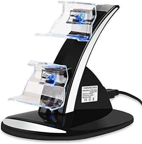 Aiguozer Xbox One Controller Charger, Xbox One / One X / One S Controller Dual Docking Charging Station Stand (Battery NOT included)