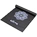 Yes4All Premium PVC Exercise Yoga Mat Printed Design – Printed Yoga Mat Thin Non Slip for Workout, Pilates – Yoga Floor Mat with Design (5mm, Hypnotica Black)